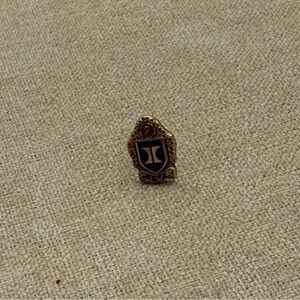 Vintage jostens 10k gold filled Gold and Blue Crest Pin